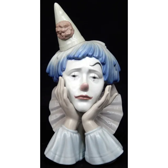 Porcelana Figura Lladro Payaso Triste 30 Cms Colección