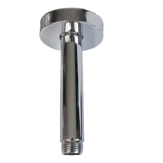 Tubo Para Ducha Metálico De Techo Redondo De 1/2 Con Roseta