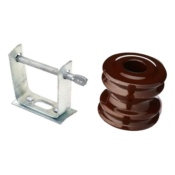 Conjunto Armação E Isolador Vertical Roldana Porcelana Poste