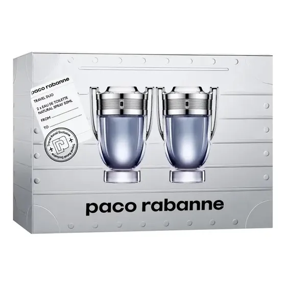 Invictus Paco Rabanne Edt 50ml X2 Travel Duo Hombre