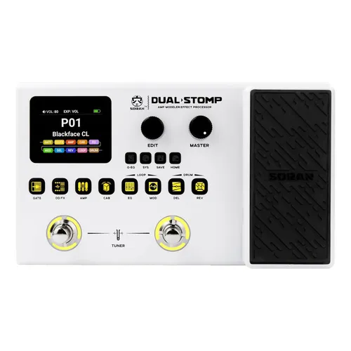Pedal Digital Multi-efeitos Para Guitarra Ie-350 Recarregáv