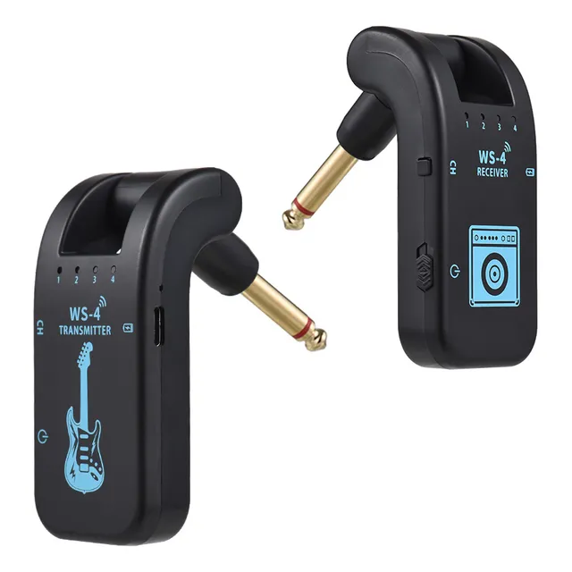 2.4g Inalámbrico Recargable Guitarra Transmisor Receptor Set