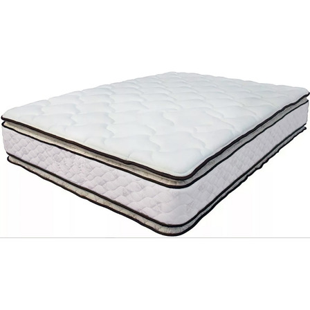 Colchón Queen Multiflex Alta Densidad Doble Pillow 160 X 190 Color Blanco Colchón Queen Multiflex Alta Densidad Doble Pillow 160 X 190 Color Blanco