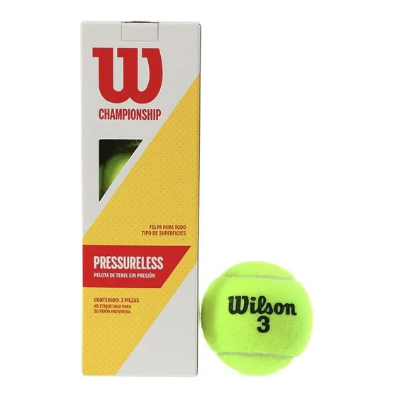 Pelota De Tenis Championship Sin Presion Wilson