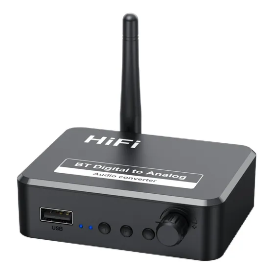 Transmisor Bluetooth 5.1 Receptor Entrada / Óptica /