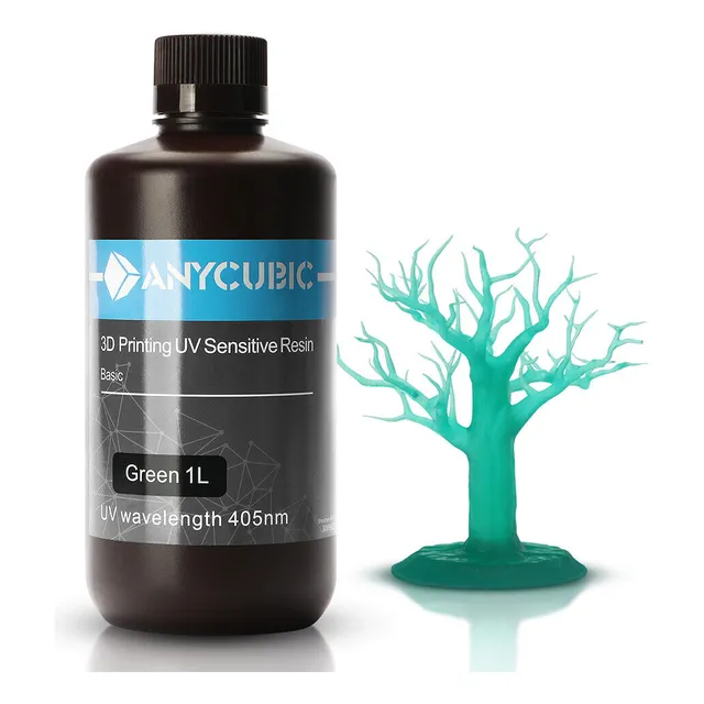 Resina Anycubic Para Impresora 3d 1kg Uv 405nm Curado Rápido