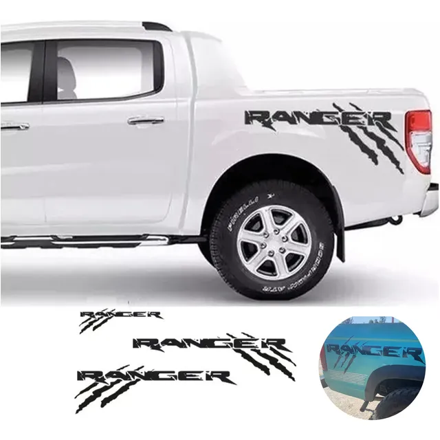Sticker Calcomanía Ranger Garras 3 Pza Compatible Con Ranger