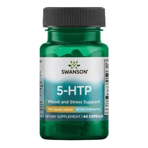 5 Htp Extra Strength 100 mg Swanson 60 cápsulas
