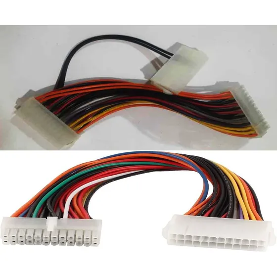 Cable Extensor Fuente De Poder Atx Molex 24 Pines 20cm Pc