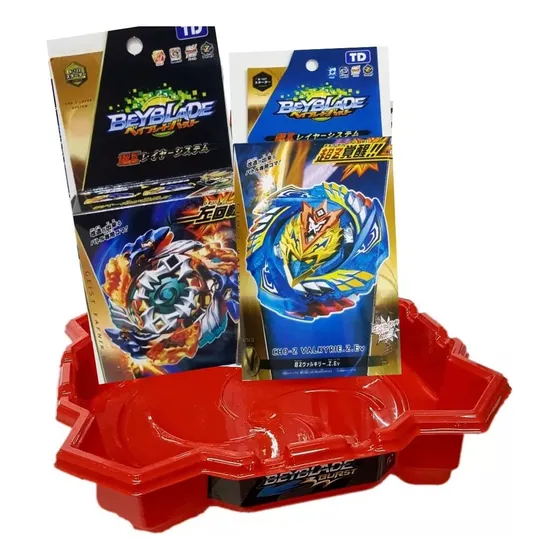 Set Bey Blade, Combo X 2 Trompos Calidad Y Estadio.  Envios! Negro