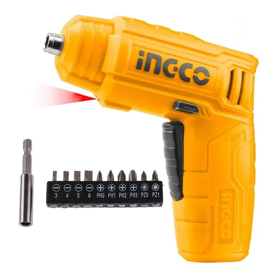 Atornillador Inalambrico 4v Mini Destornillador Usb Bateria Color amarill