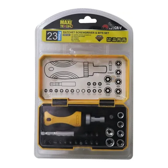 Juego De Destornilladores 23 Piezas Maxi Tools