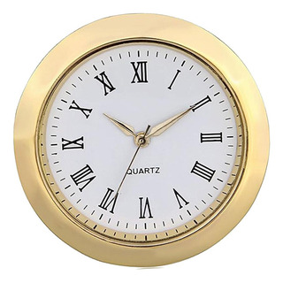 Reloj De Pared Con Diseño Clásico Y Números Marco Dorado Reloj De Pared Con Diseño Clásico Y Números Marco Dorado