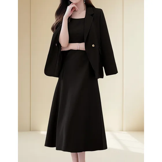 Traje Formal Dama Oficina Falda Y Saco Blazer Uniformes