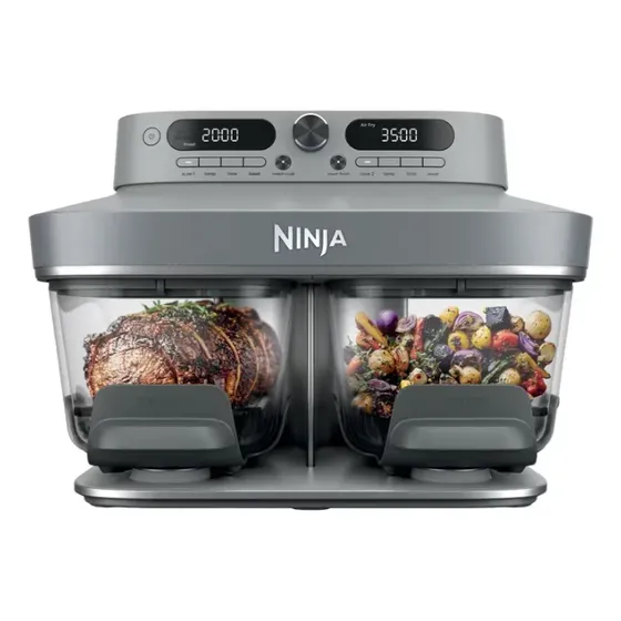 Air Fryer Ninja Crispi Dualzone Cesto Duplo Vidro Eua