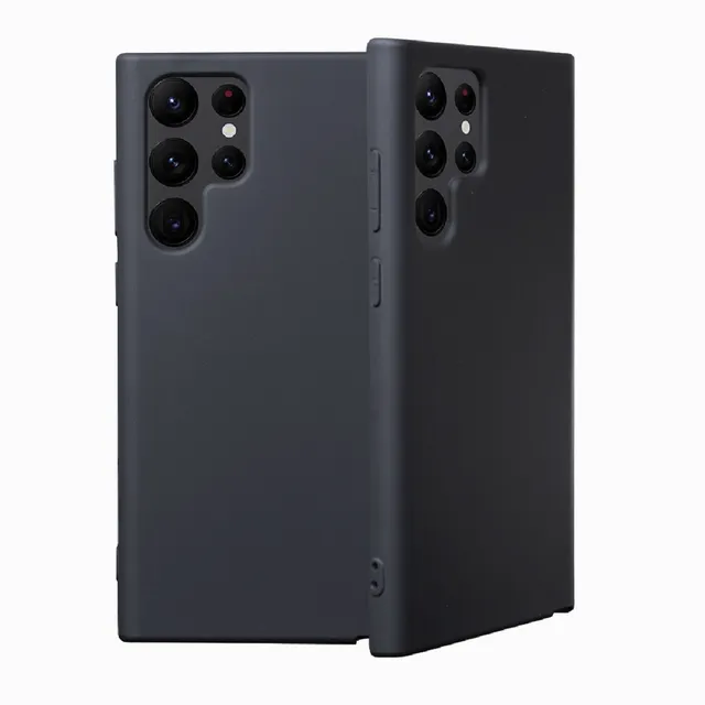 Case Funda Soft Premium Color Negro Para Samsung S22 Ultra