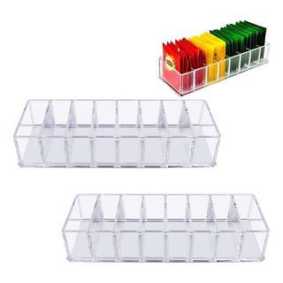 2pzs Contenedor Organizador Bolsas Té Cocina Caja Plástico 2pzs Contenedor Organizador Bolsas Té Cocina Caja Plástico