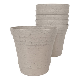 6 Maceta Redonda Biodegradables Agave Con Autorriego 10cm 6 Maceta Redonda Biodegradables Agave Con Autorriego 10cm