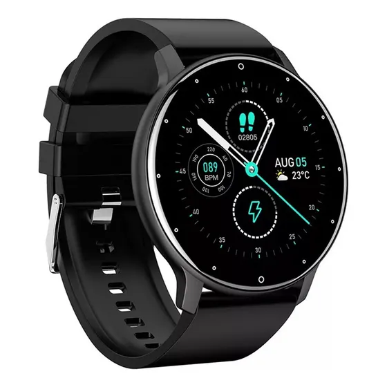 Reloj Inteligente Lige Bw0223 Bt Deportivo Impermeable Para Hombre Color De La Caja Negro Color De La Correa Negro Color Del Bisel Negro