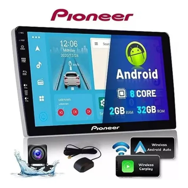 Reproductor Pantalla Android 10 Pulgadas Gps Wifi Bt Pioneer
