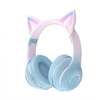 Audífono De Gato Diadema Inalámbrico Plegable Bluetooth Led Audífono De Gato Diadema Inalámbrico Plegable Bluetooth Led