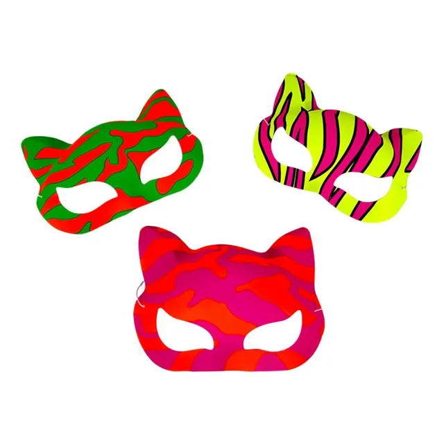 Antifaz Fluor Animal Print 12 Unidades Cotillón