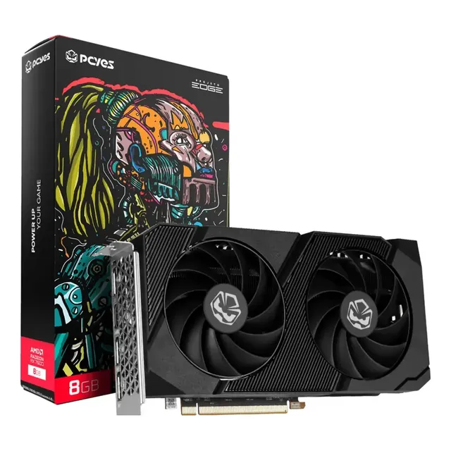 Placa De Vídeo Pcyes Radeon Rx 7600 Edge 8gb Gddr6 128-bit