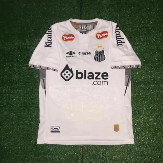 Franela Local Del Santos 25/25 De Neymar