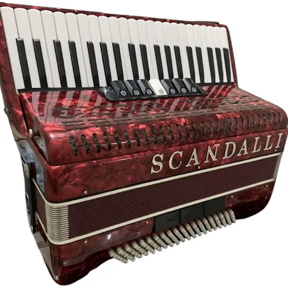 Acordeon Sanfona 80 Baixos Scandalli Lacrada Case Grátis