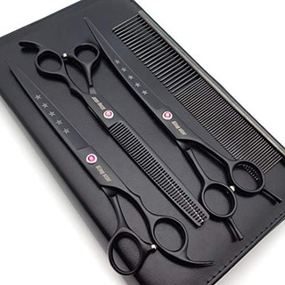Kingstar 8.0in. Matt Black Professional Pet Grooming Tijeras Kingstar 8.0in. Matt Black Professional Pet Grooming Tijeras