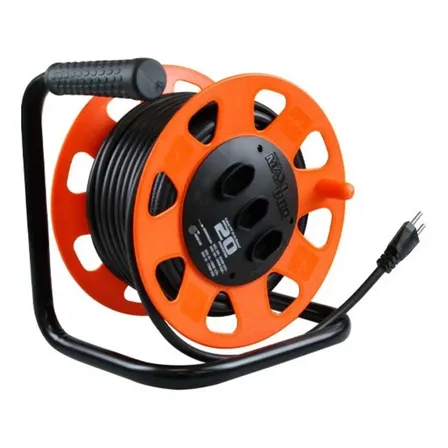 Extensao Eletrica Carretel Daneva 2x25mm 30mts Tomada 20a Preto