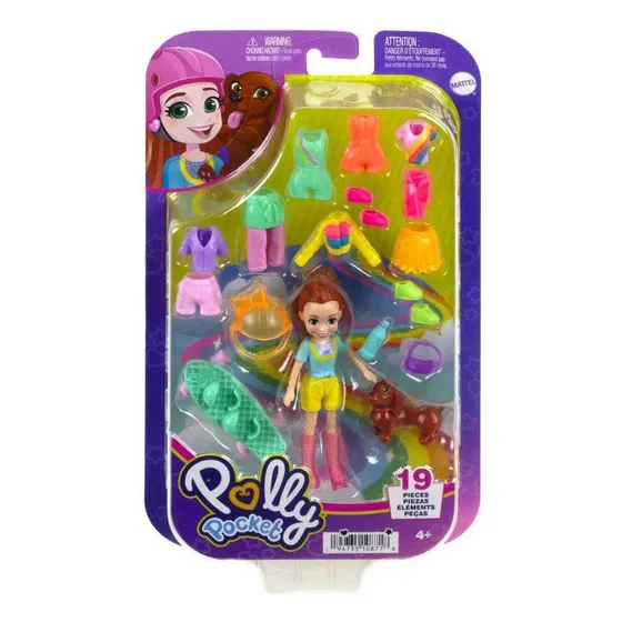 Set De Juego Polly Pocket Modas Lila Arcoíris Color Pop