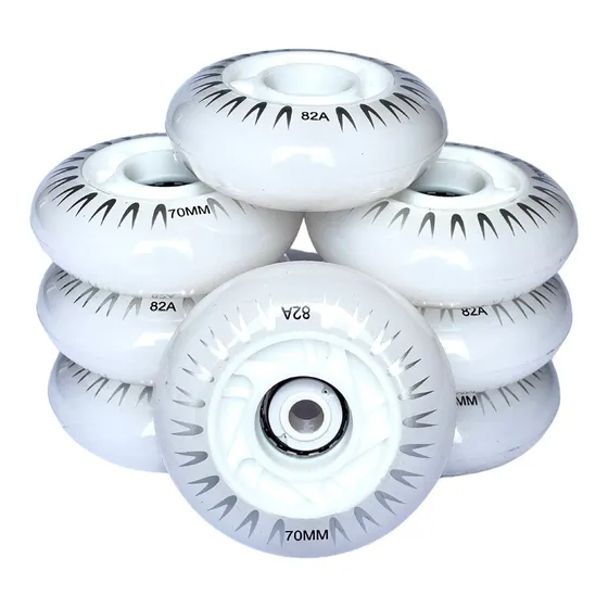 8 Pack De Llantas Para Patínes En Linea Con Luz Led 82a