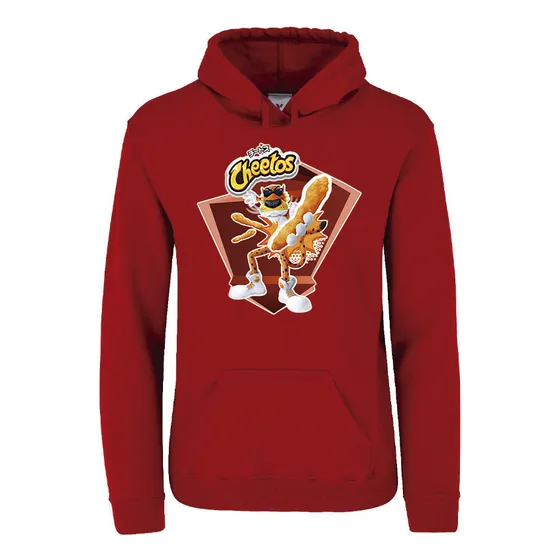 Sudadera Roja Capucha Unisex  Chester Cheetos Az876