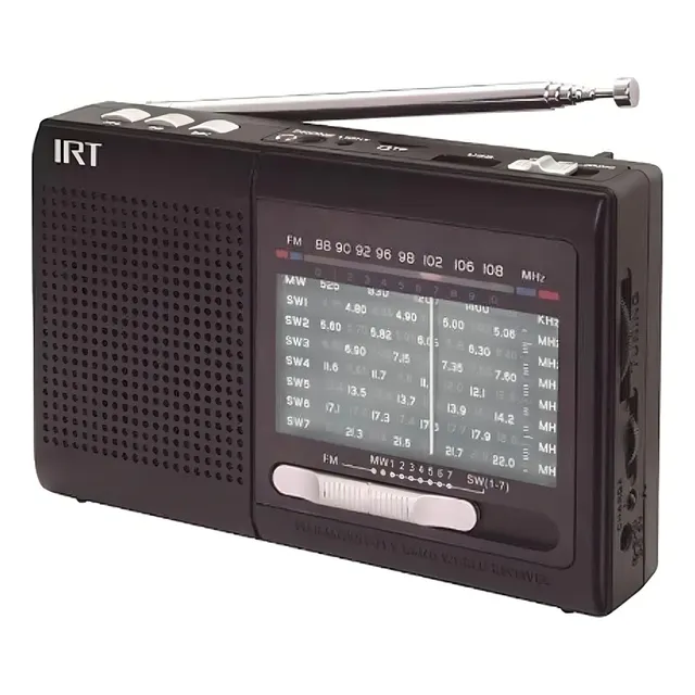 Radio Portatil Irt RP9B01N Am Fm Sw Usb Msd 9 Bandas