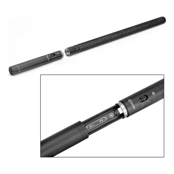 Micrófono Modular Shotgun Largo Para Video Pvm3000l Boya
