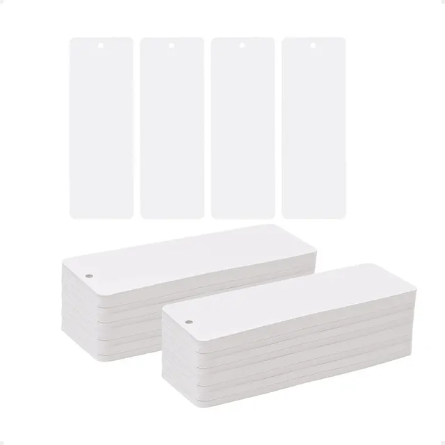 Etiquetas Para Ropa Colgantes Blancas 1000 Unidades 9x3cm