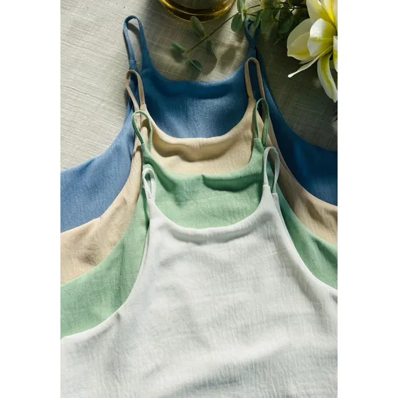 Blusa Musculosa Brillo Reversible Varios Colores