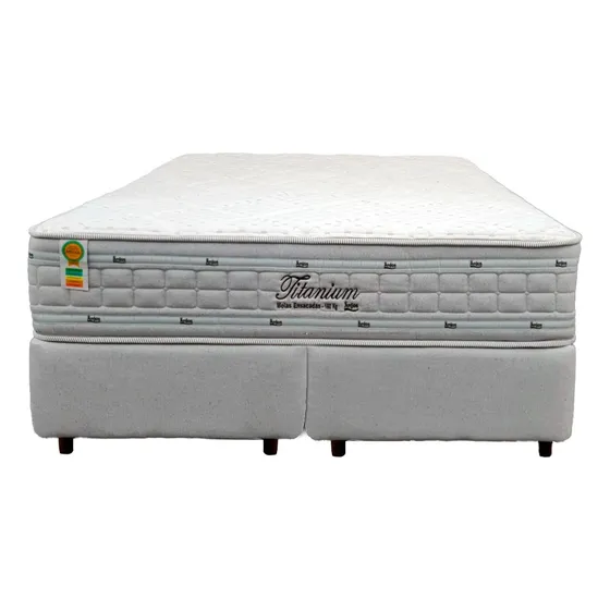 Colchon Y Sommier  Extra Firme Resotes  Pocket King 150 Kg