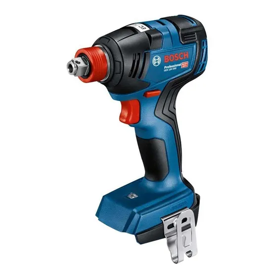 Destornillador de impacto Bosch Gdx 18 V 200, sin escobillas, de 1/2 y 1/4 pulgadas, únicamente