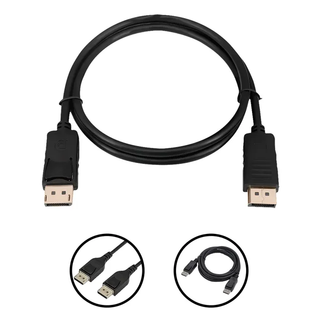 Cable Displayport A Displayport 1.8m Negro 4k