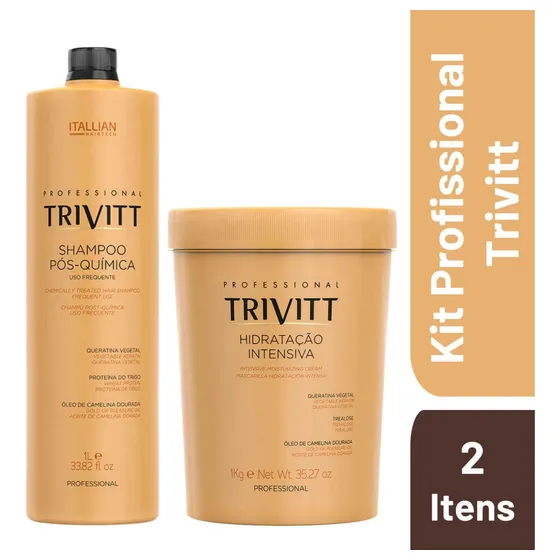 Itallian Trivitt Shampoo 1l+ Mascara 1kg  Pós Química
