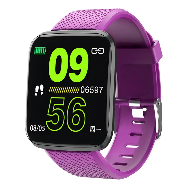 RELOJ SMARTWATCH GTC INTELIGENTE SWG-003 COLOR DE LA CAJA ROJA COLOR DE LA MALLA VIO