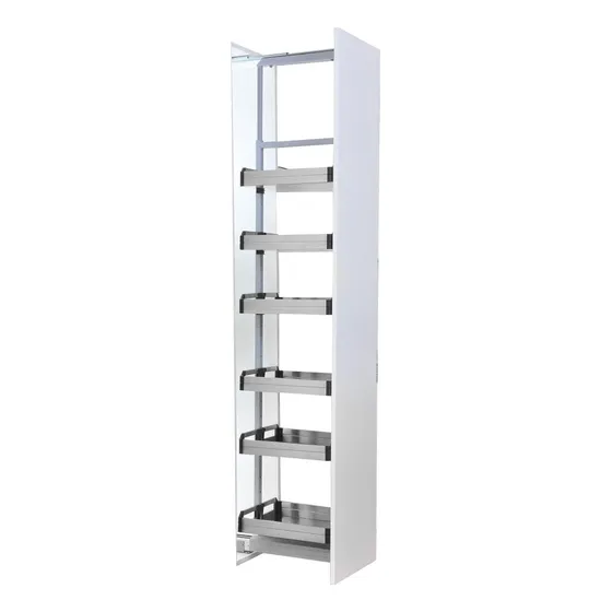 Despensa Torre Extraible Acero Inoxidable 215cm Marca Bari