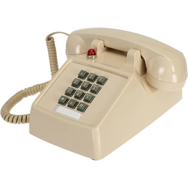 Teléfono De Escritorio Retro Con Cable, Teléfono Vint...
