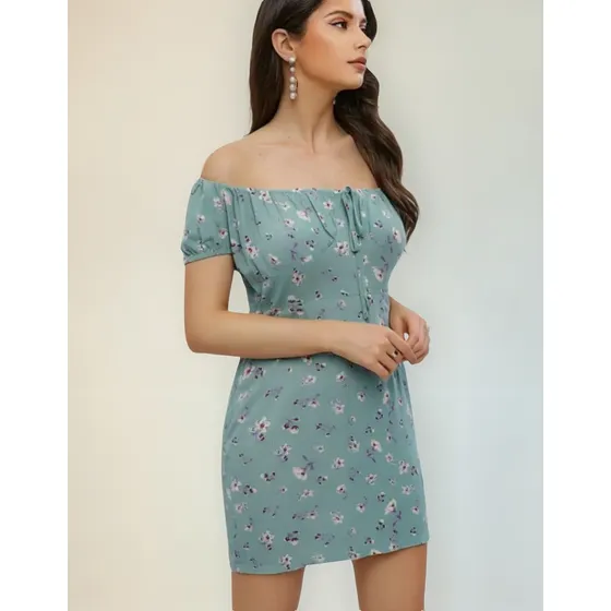 Vestido Corto Floreado