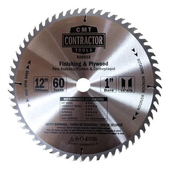 C M T - Sierra Circular Contractor (305mm X 25.4mm X 60z)