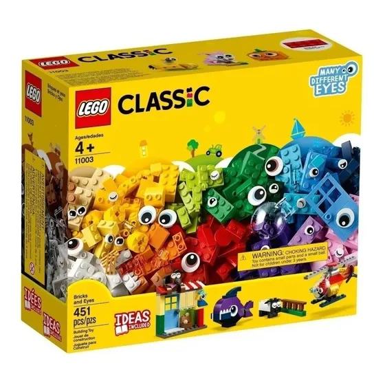 Lego Classic 451 Fichas Ladrillos Y Ojos Construcción 11003 