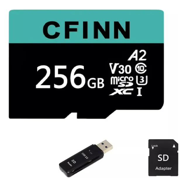 Micro Sd Xc De Alta Velocidad 256 Gb A2 Uhs-1 U3 C10 130 Mbp