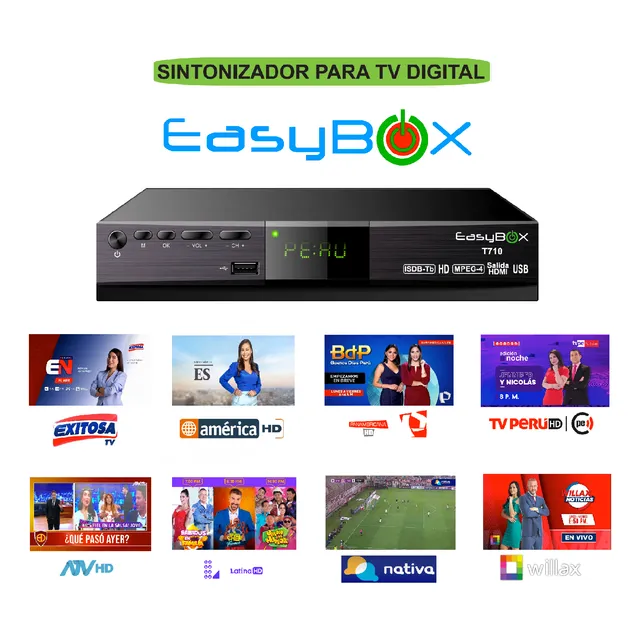 Decodificador Easybox T710 1080p Con Antena Digital